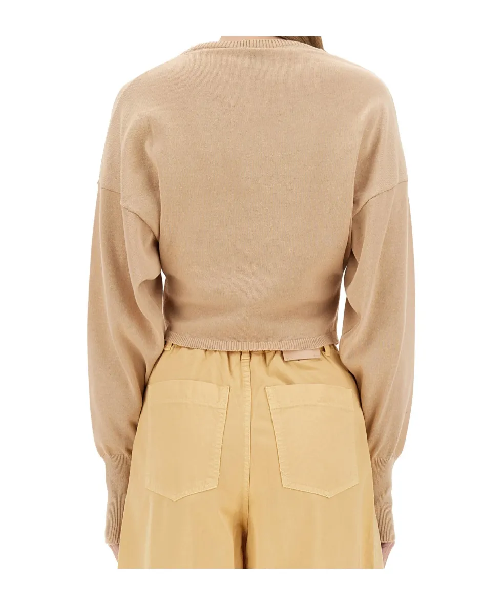 Cropped Knit Sweater
