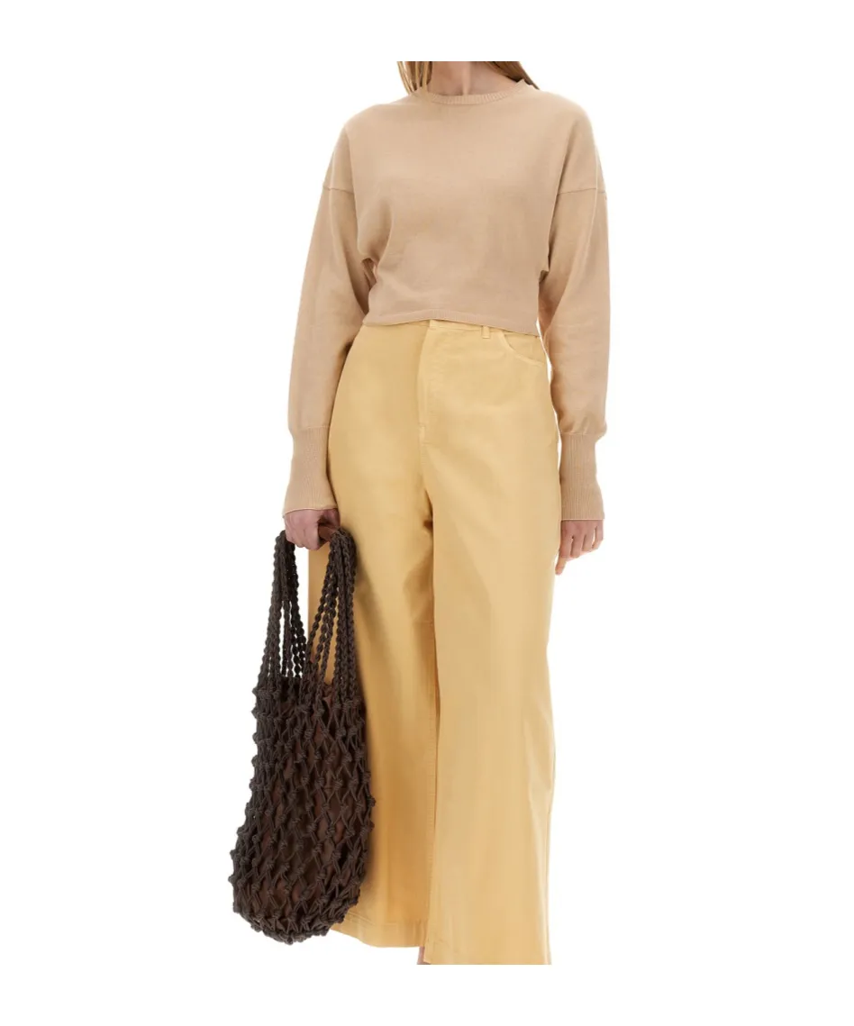 Cropped Knit Sweater