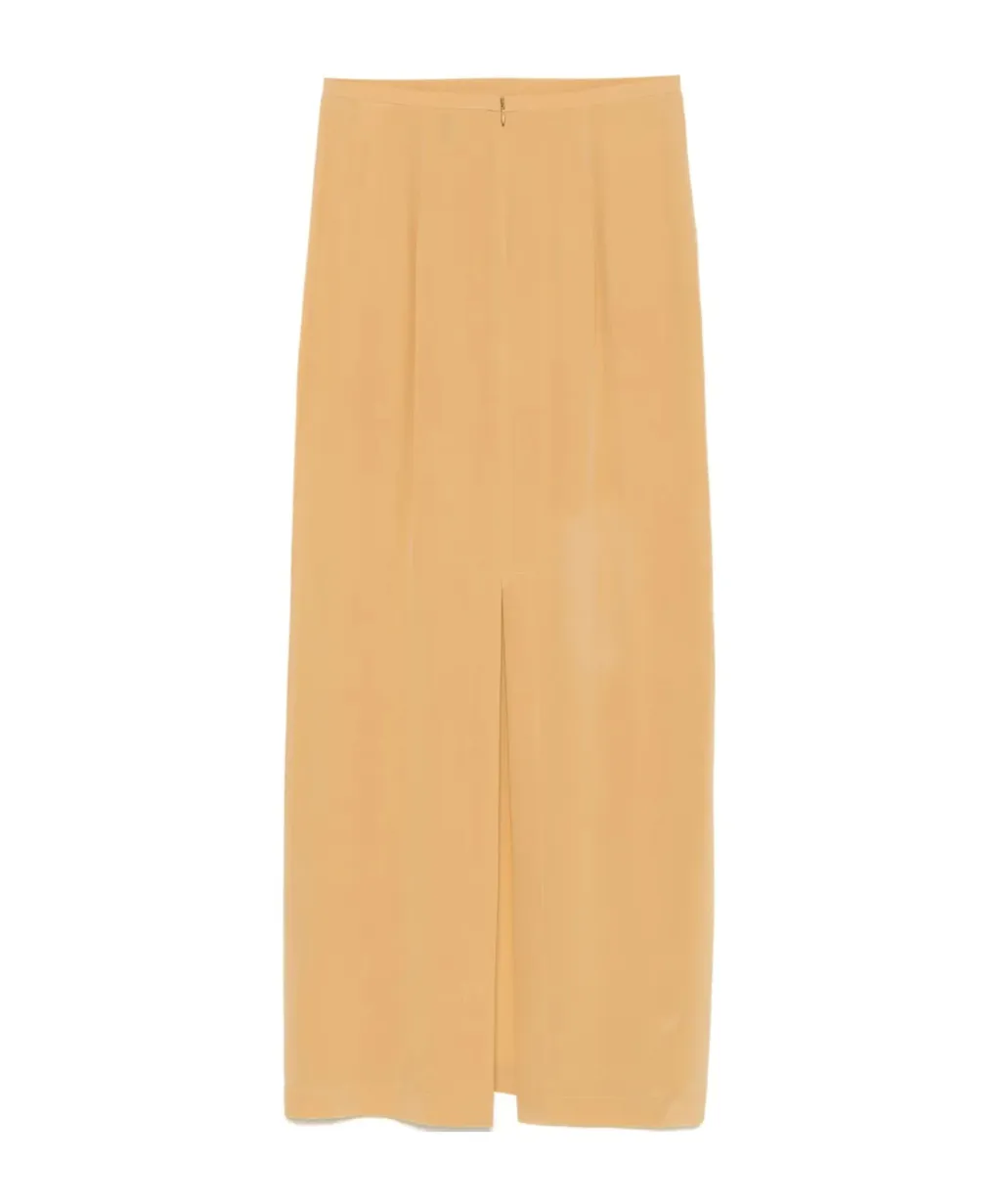 Silk Midi Skirt
