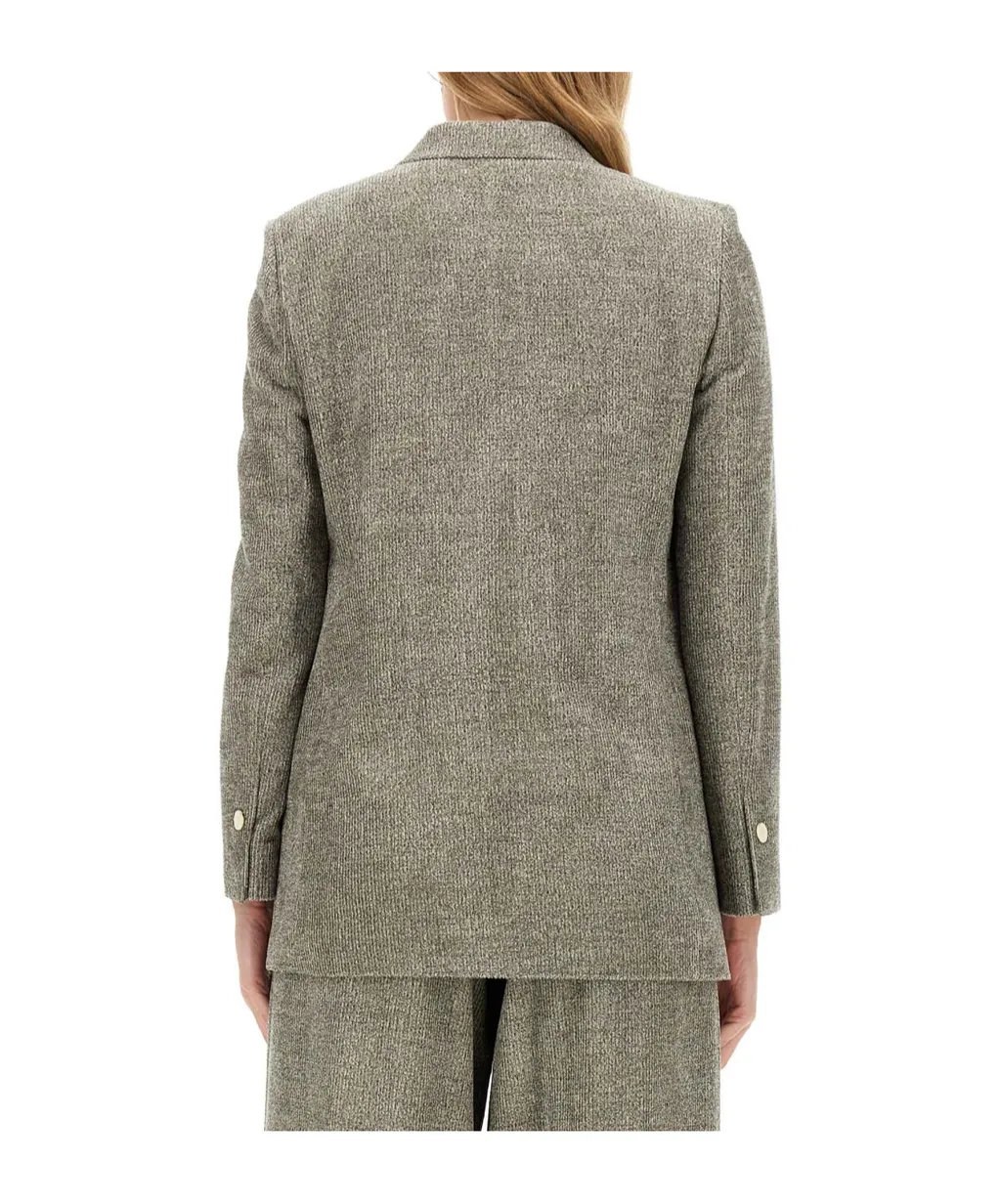Double-Breasted Long Sleeved Blazer