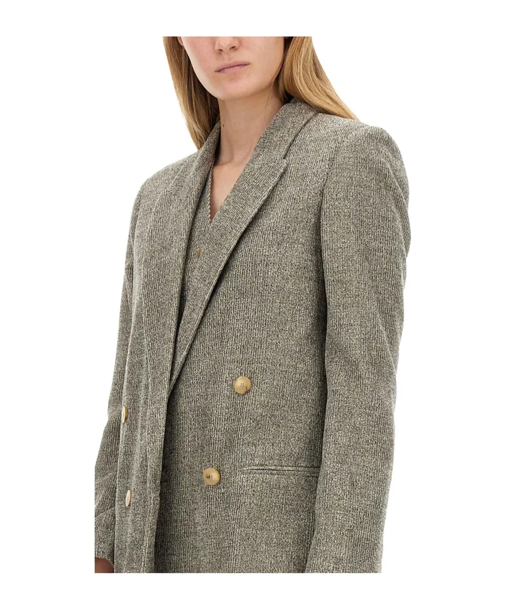 Double-Breasted Long Sleeved Blazer