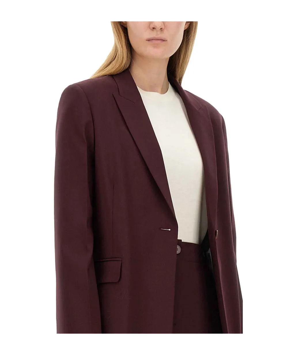 Peak-Lapels Straight Hem Blazer