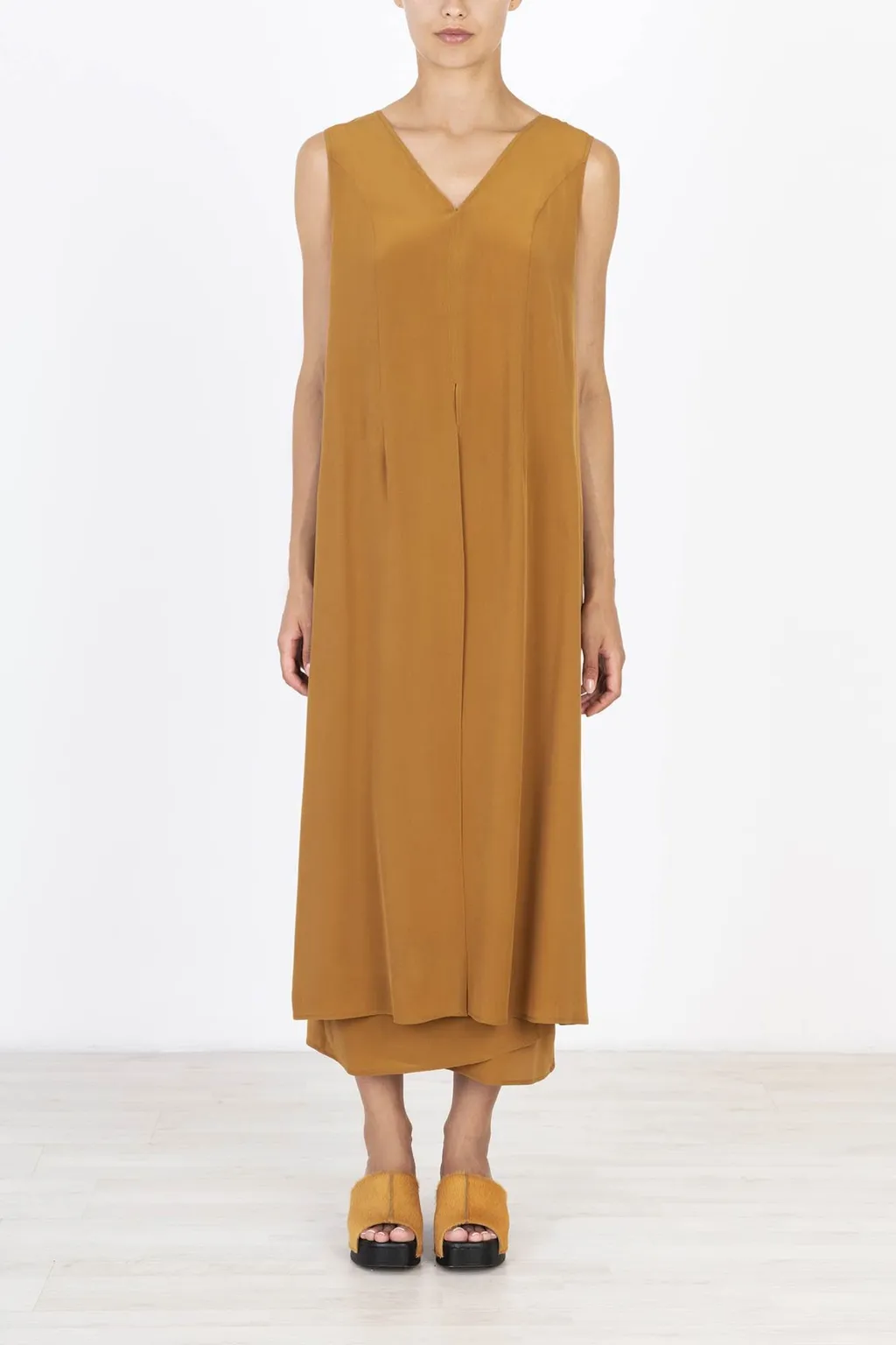 Silk Mid-Length Dress