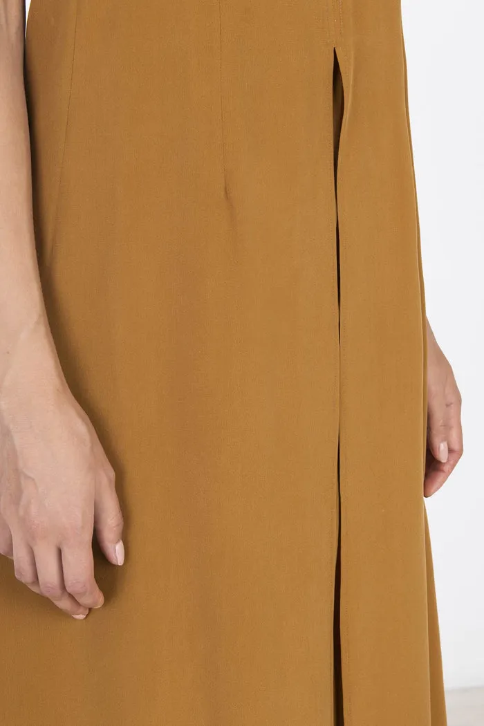 Silk Mid-Length Dress