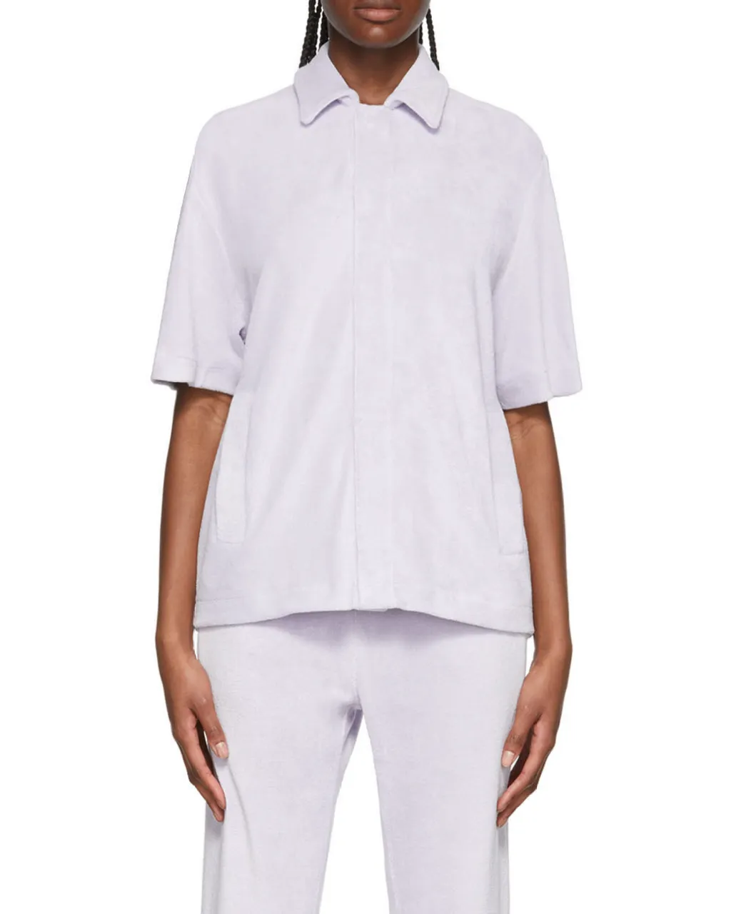 Logo Lapel Short-Sleeved Casual Jacket