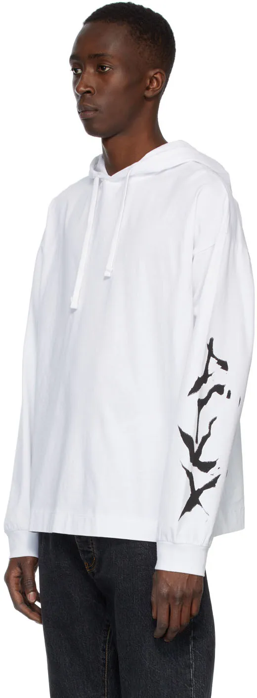 Abstract Printed Hooded Hoodie