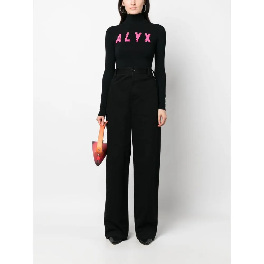 Logo Intarsia Turtleneck Jumper