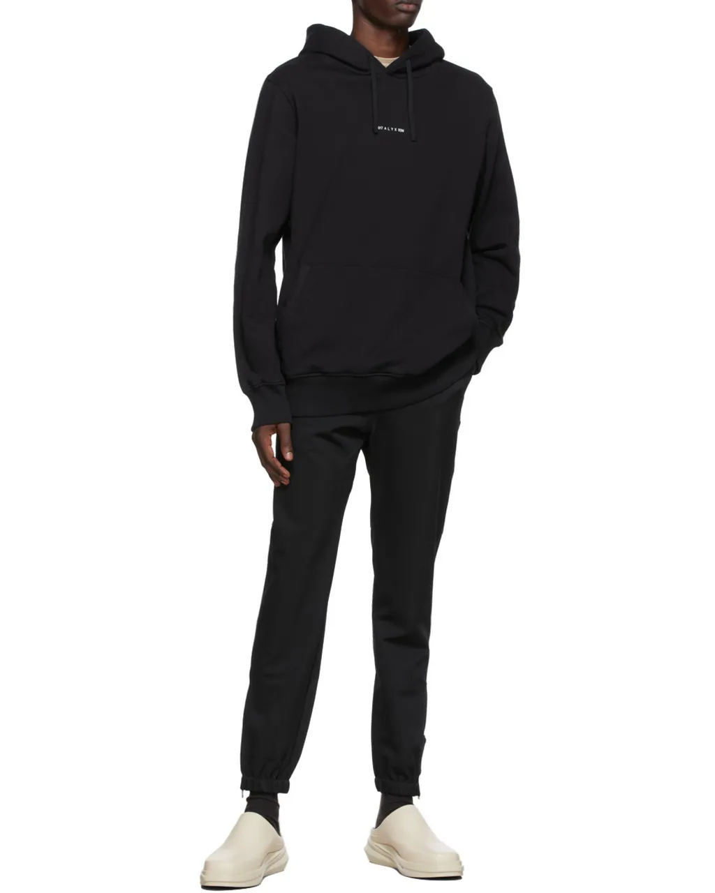 Logo Hood Drawstring Hoodie