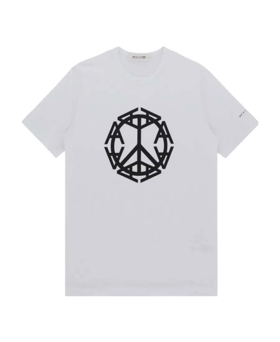 Peace Sign Logo-Print T-Shirt
