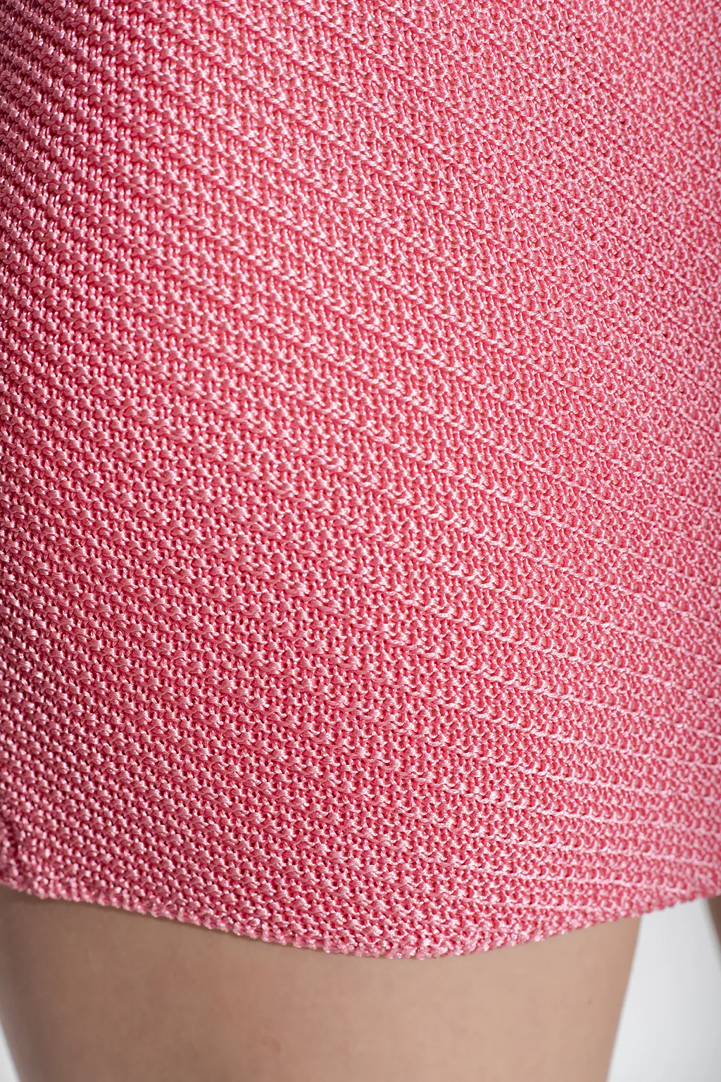 Buckle-Detail High-Waisted Mini Skirt