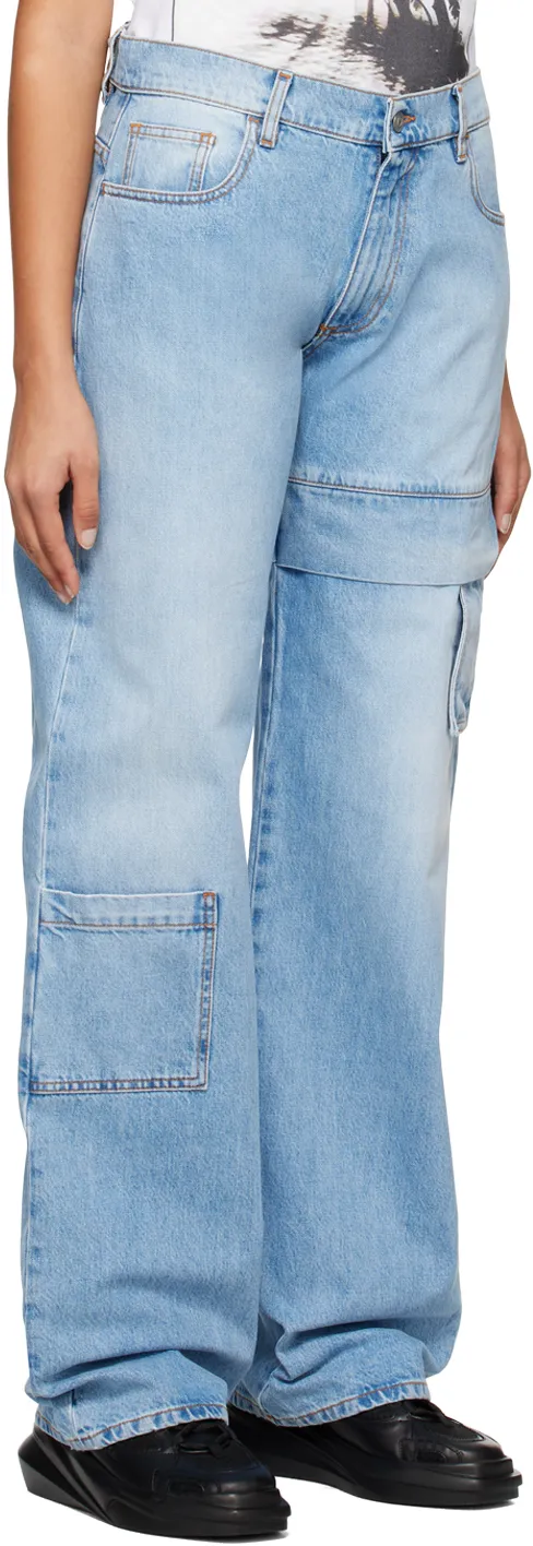 Logo Tag Cargo Jeans
