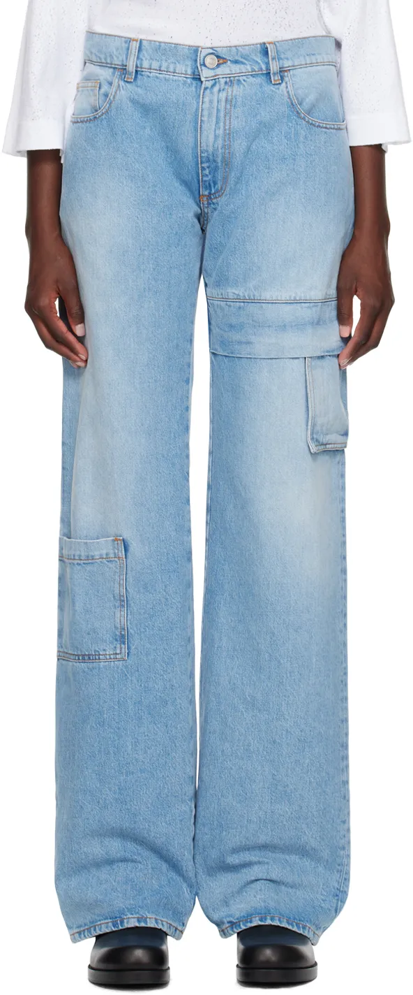 Logo Tag Cargo Jeans