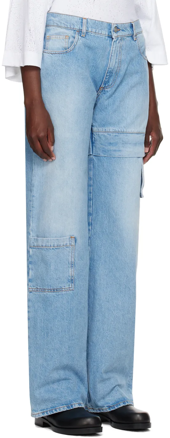Logo Tag Cargo Jeans
