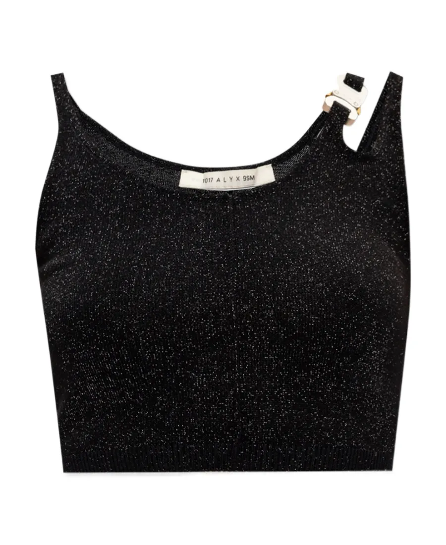 Buckle Detailed Cropped Top