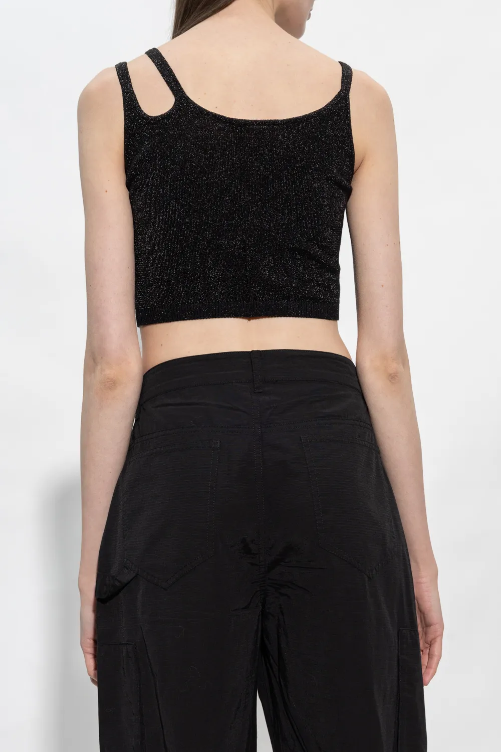 Buckle Detailed Cropped Top