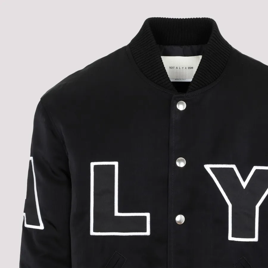 Logo Patch Embroidered Varsity Jacket