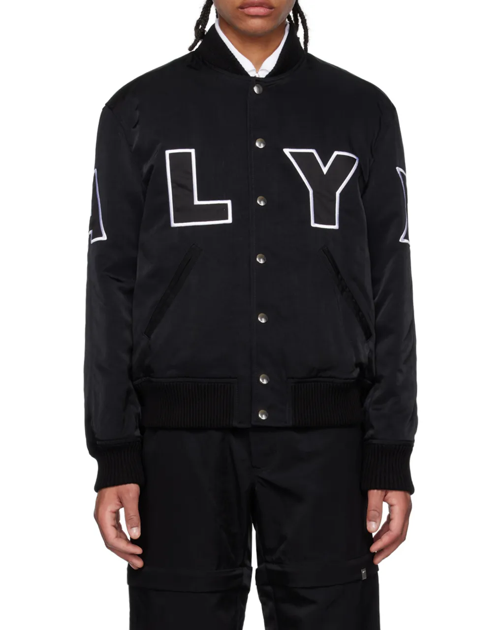 Logo Patch Embroidered Varsity Jacket
