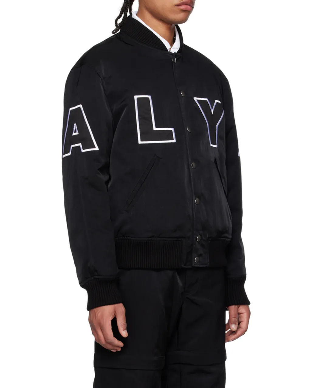 Logo Patch Embroidered Varsity Jacket
