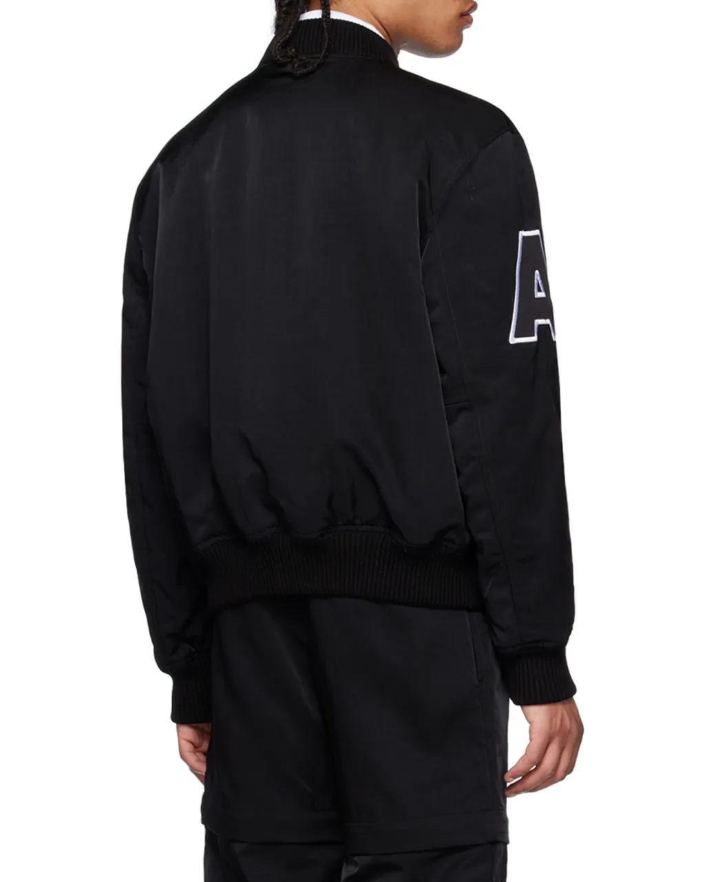 Logo Patch Embroidered Varsity Jacket