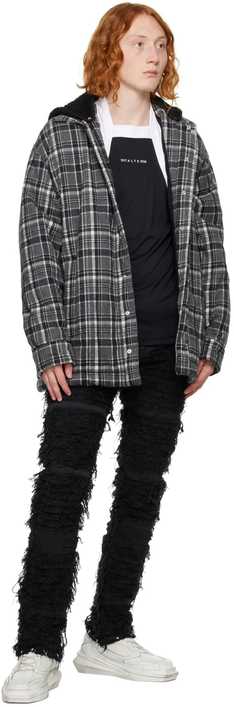 Logo Plaid-Filled Jacket