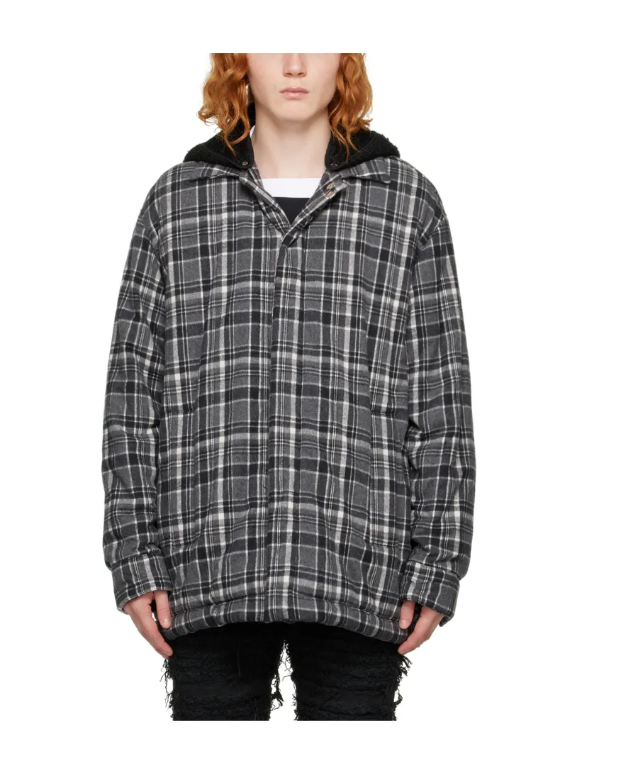 Logo Plaid-Filled Jacket
