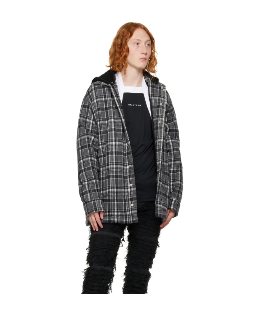 Logo Plaid-Filled Jacket