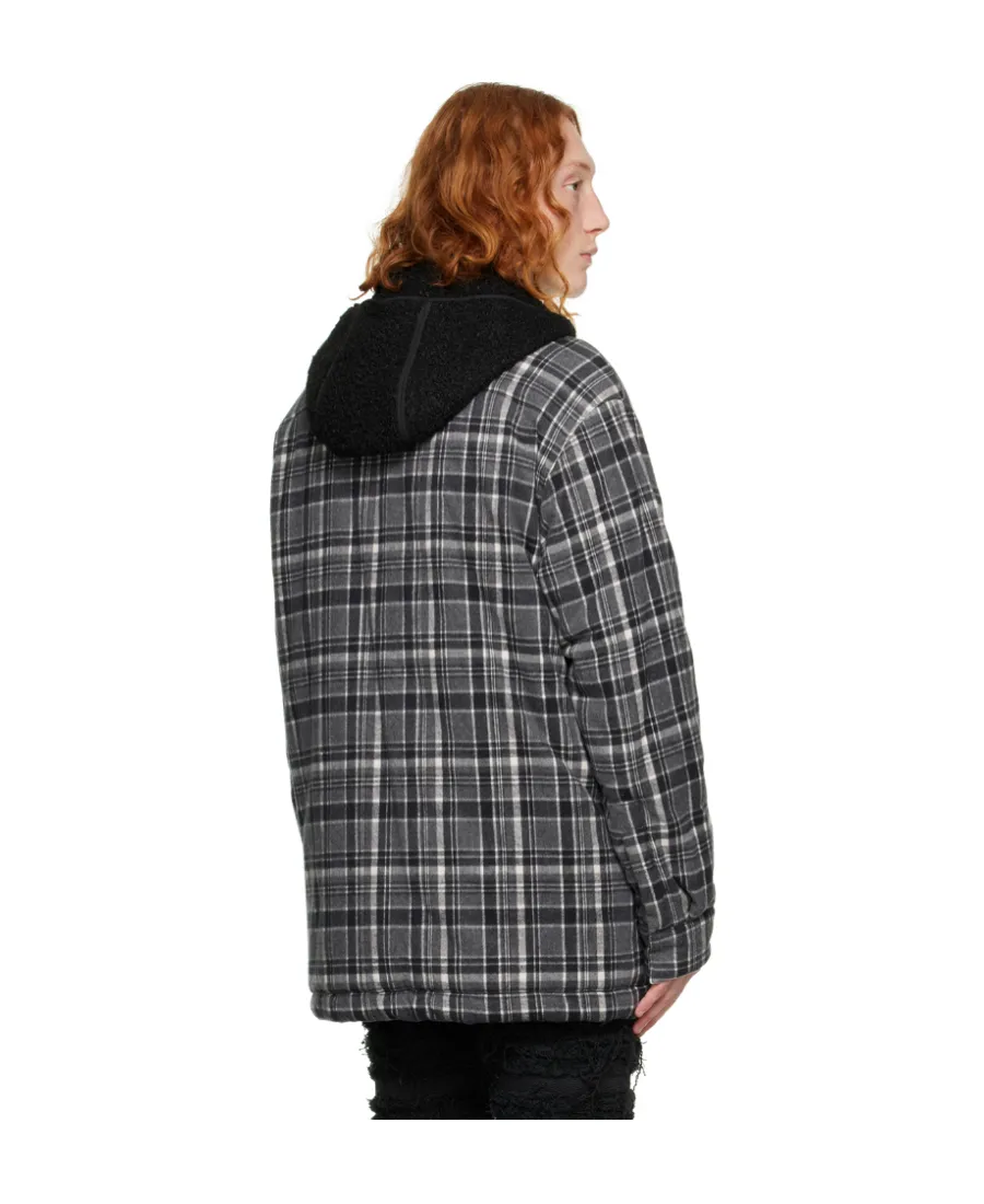 Logo Plaid-Filled Jacket