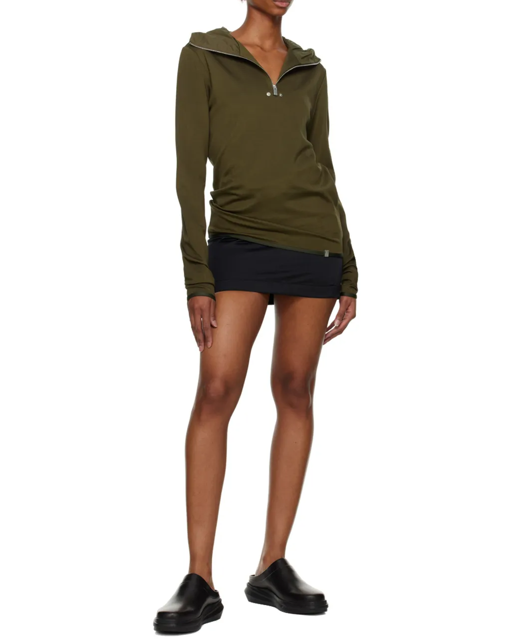 Half-Zipper Hooded Hoodie