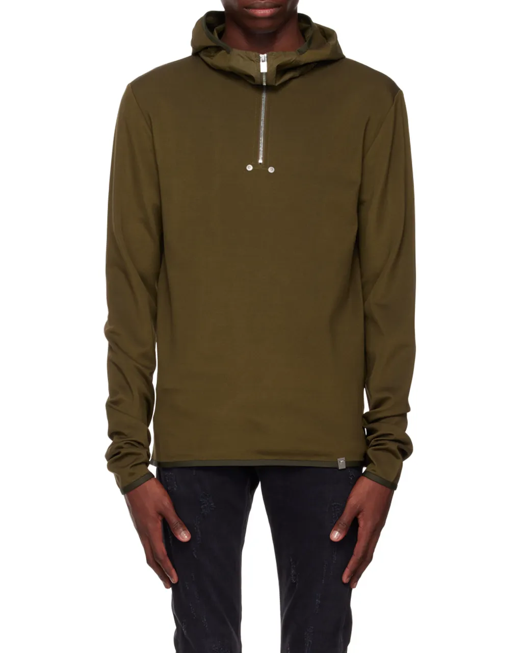 Half-Zipper Hooded Hoodie