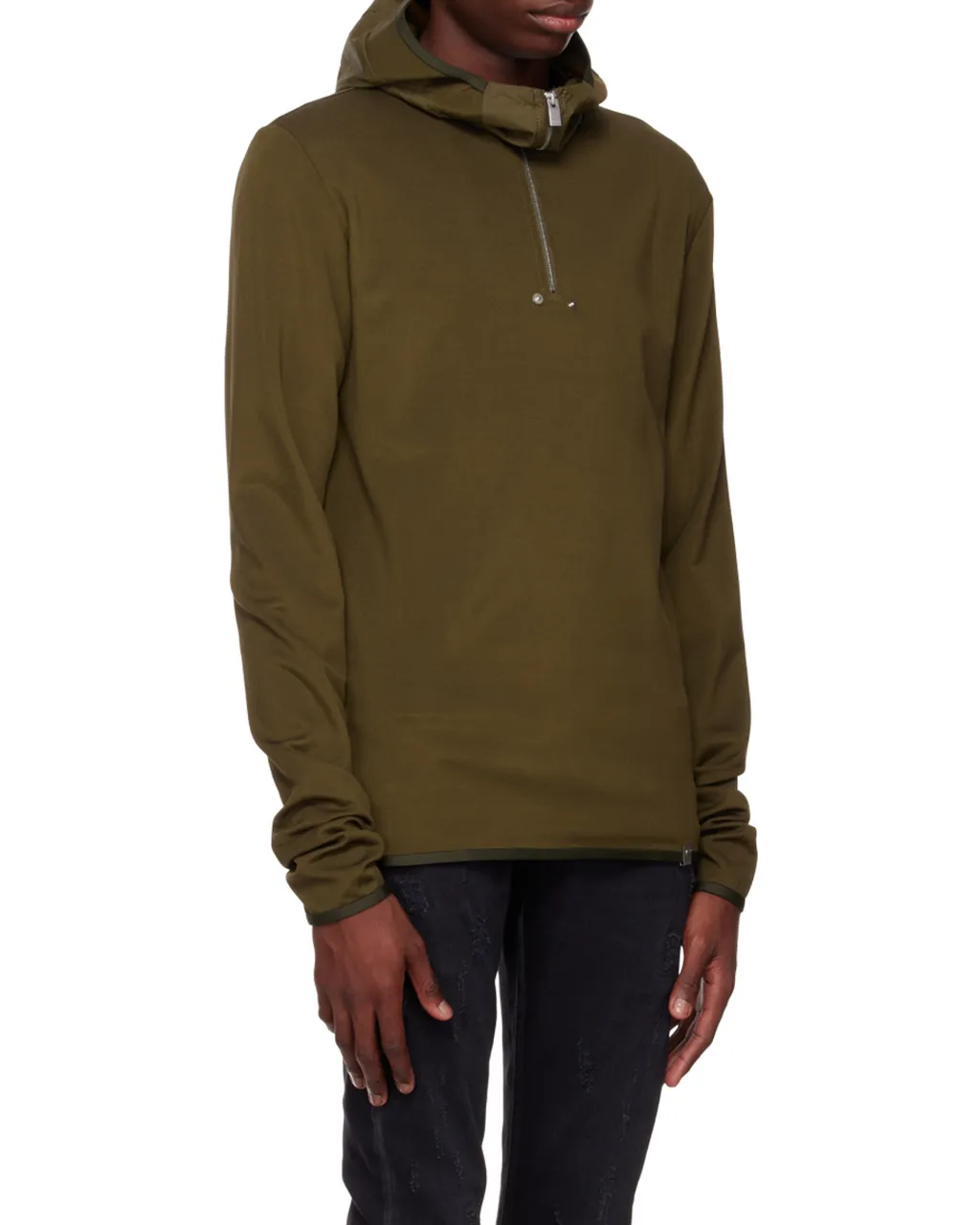 Half-Zipper Hooded Hoodie