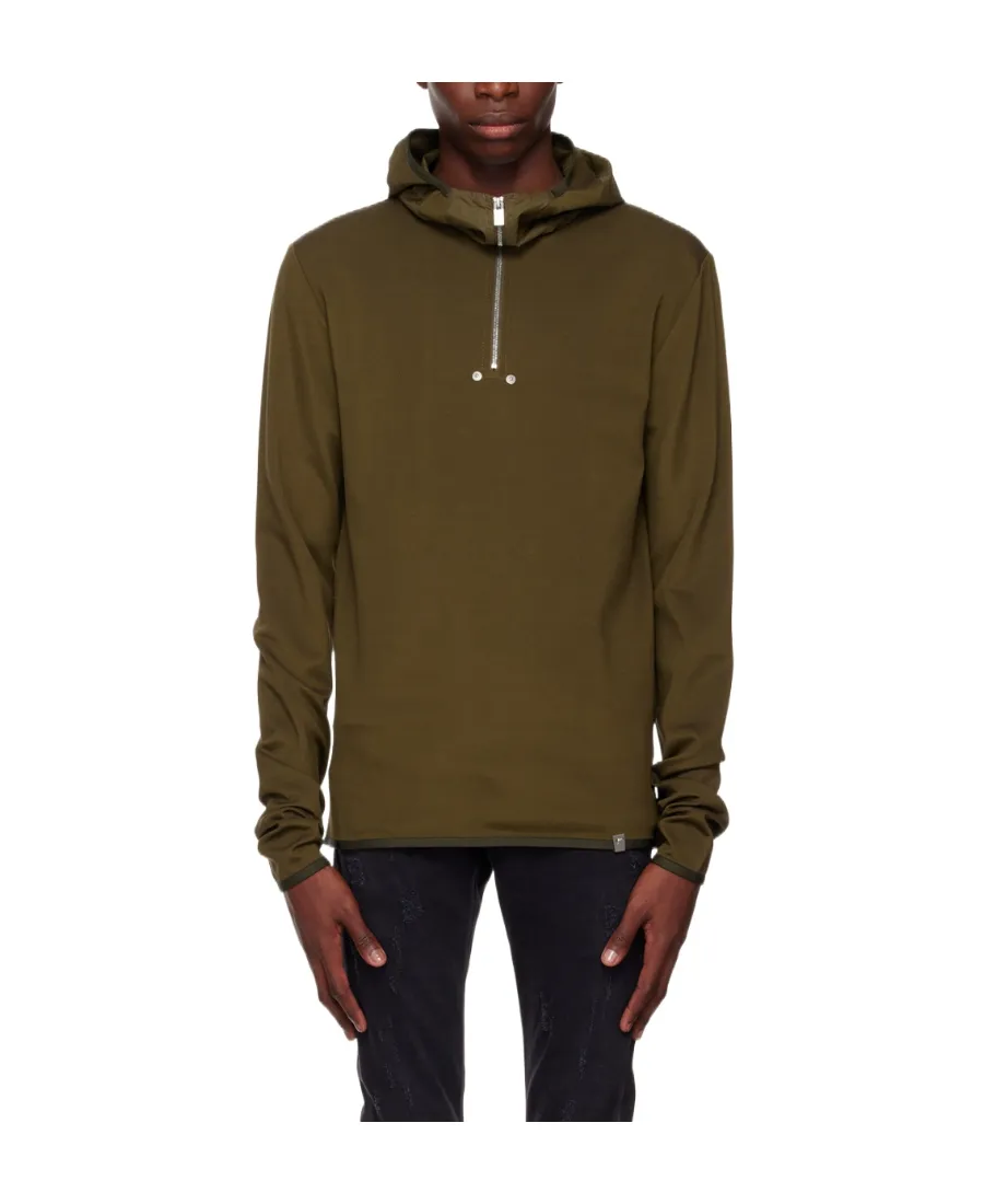 Half-Zipper Hooded Hoodie