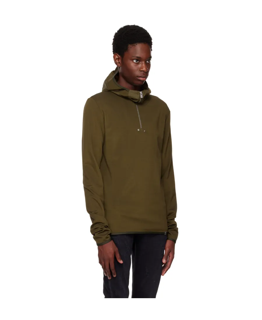 Half-Zipper Hooded Hoodie