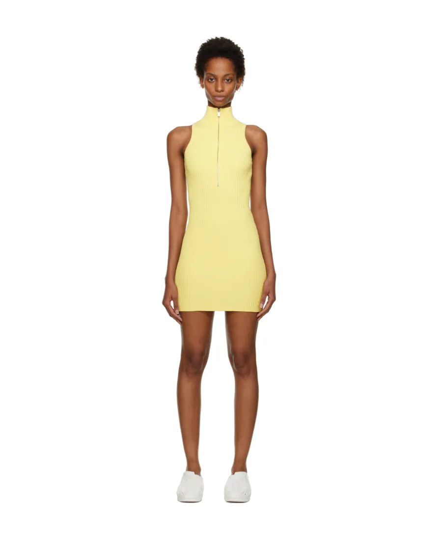 Logo Zipper Dress