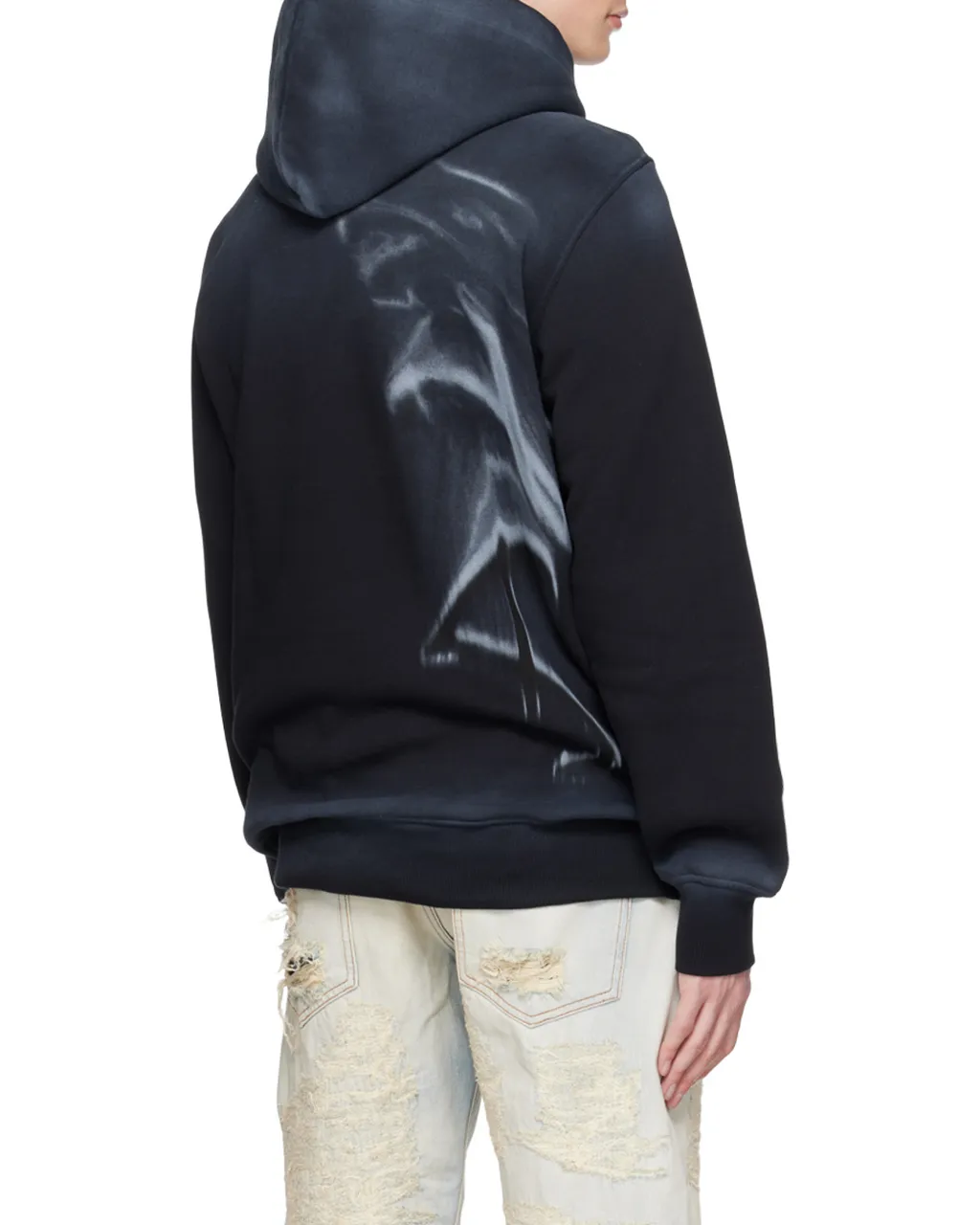 Logo-Print Wave Hoodie
