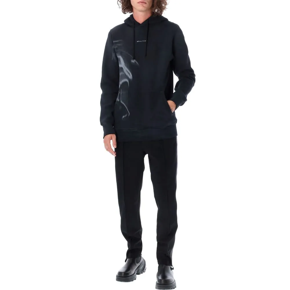 Logo-Print Wave Hoodie