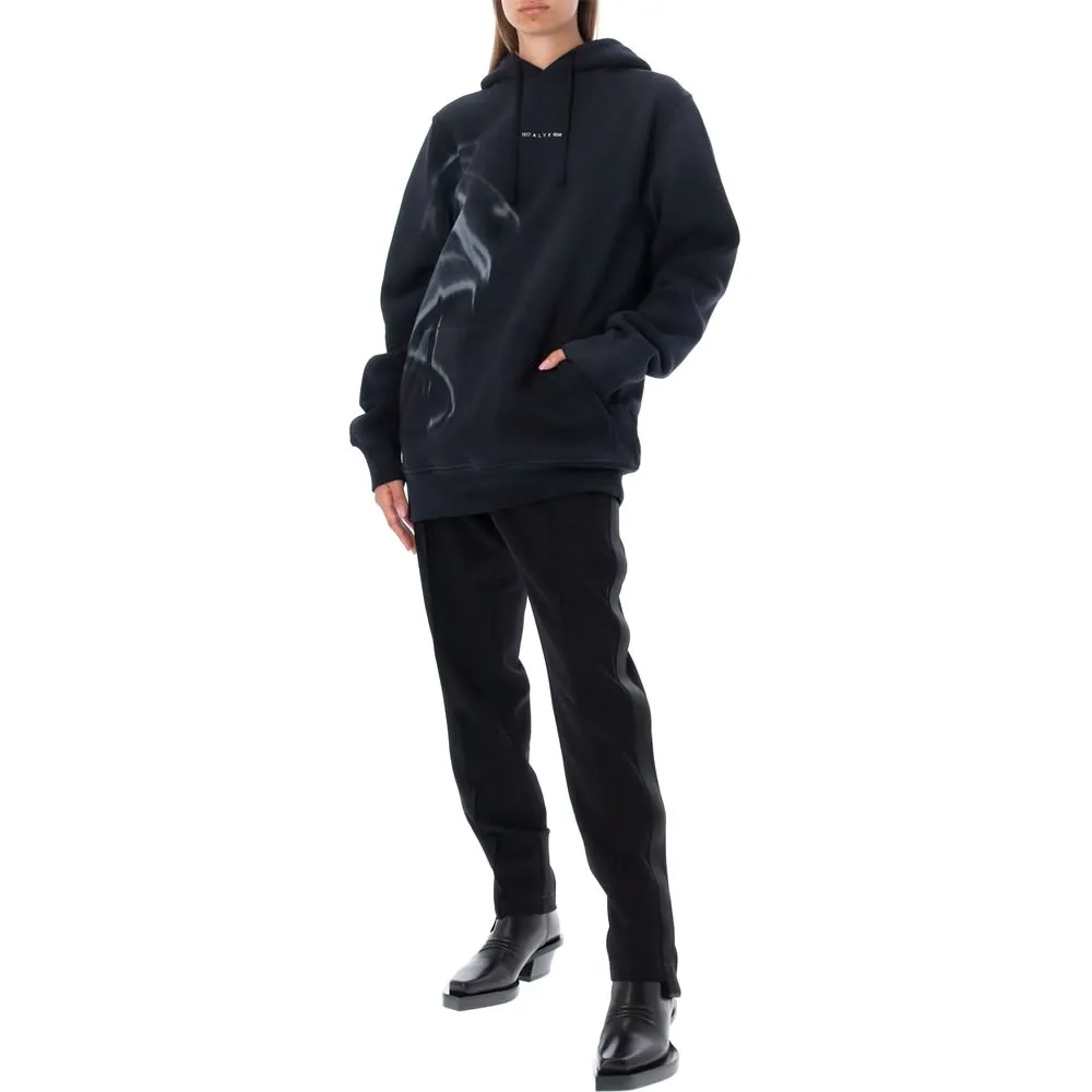 Logo-Print Wave Hoodie