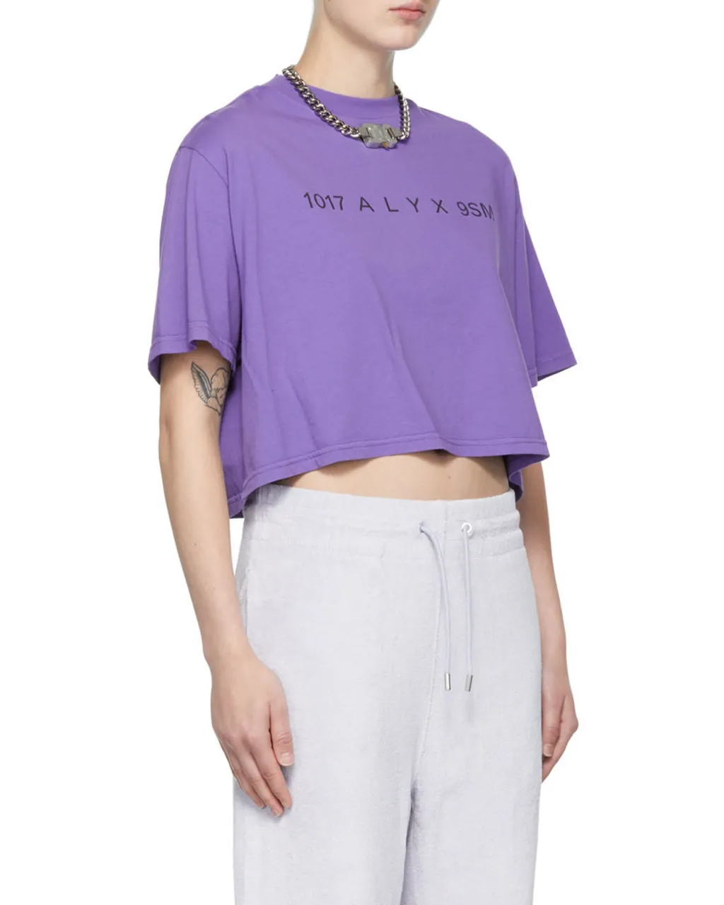 Logo-Print Cropped T-Shirt