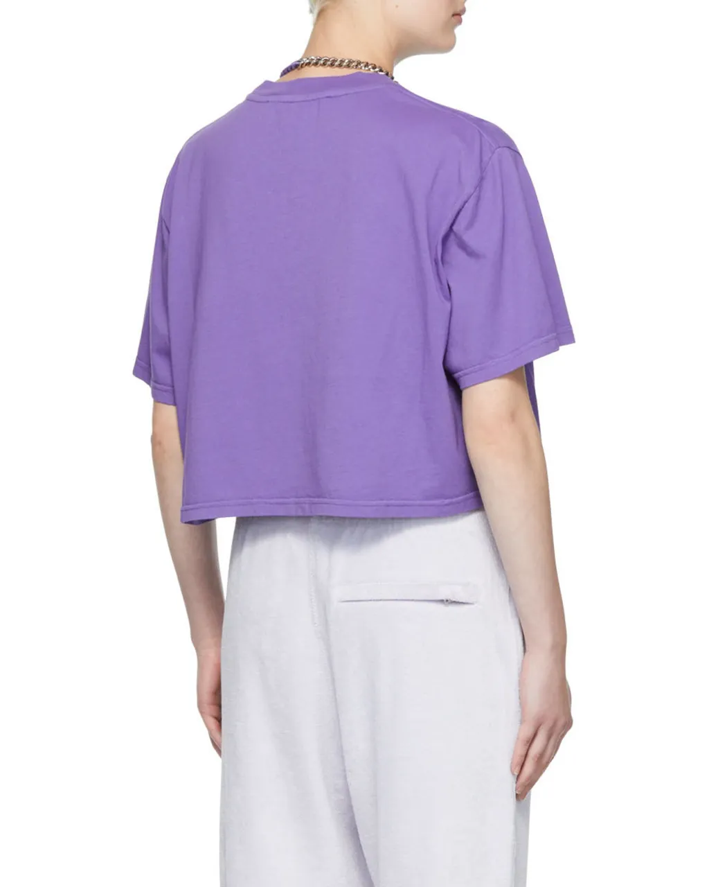 Logo-Print Cropped T-Shirt