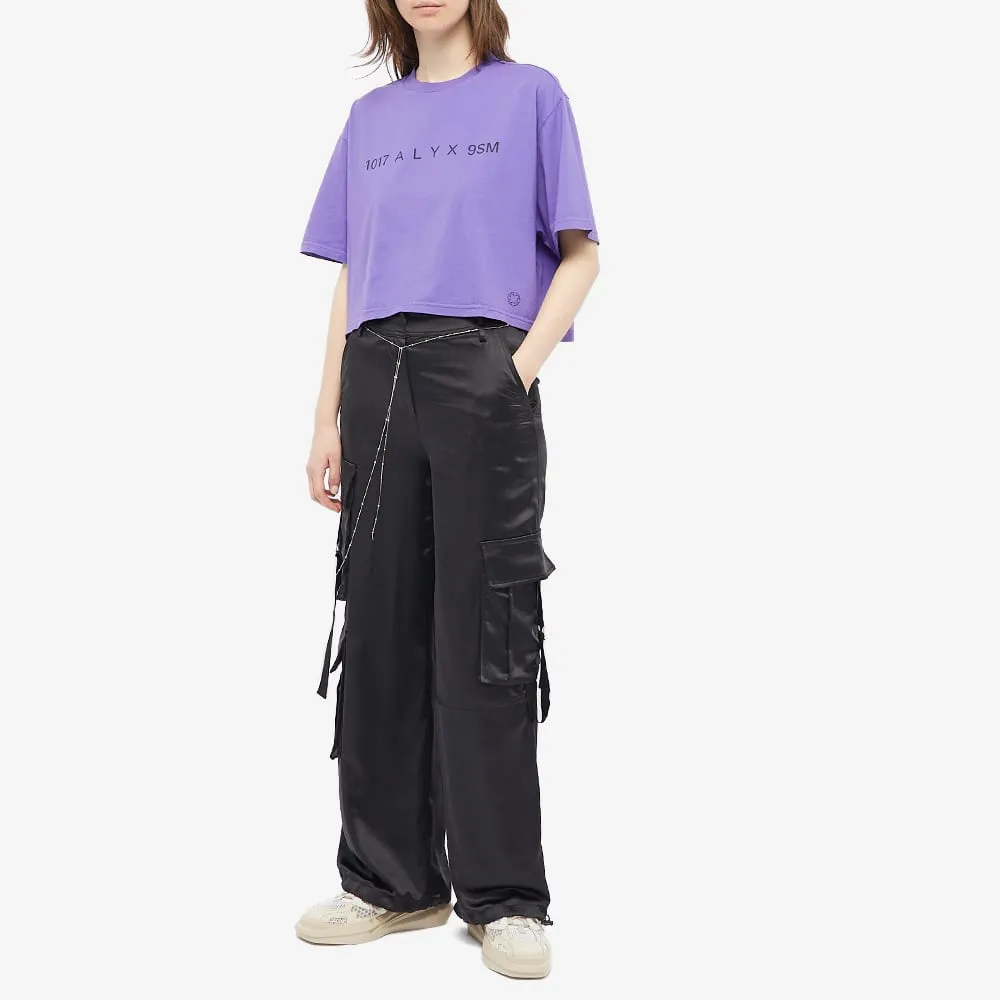 Logo-Print Cropped T-Shirt