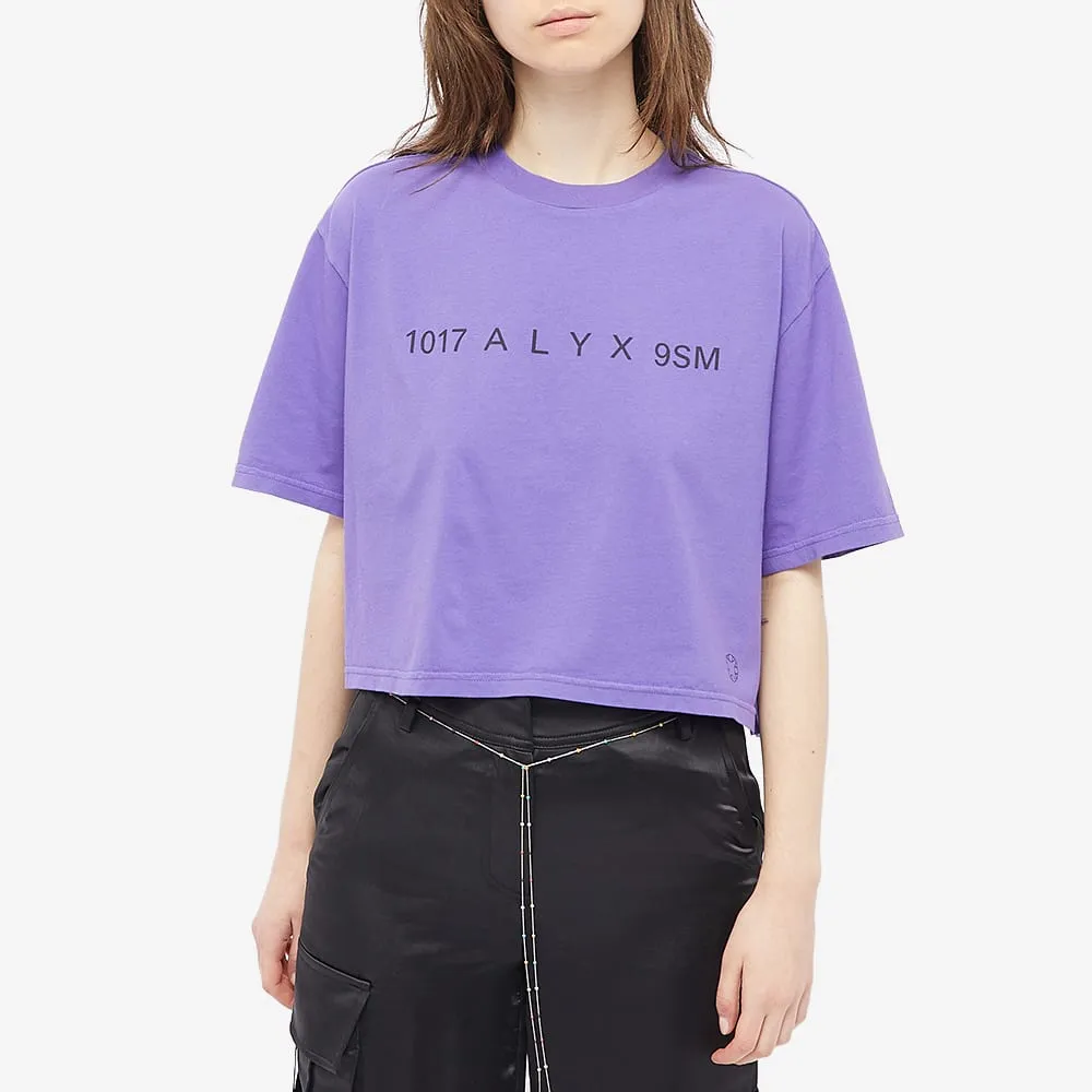 Logo-Print Cropped T-Shirt