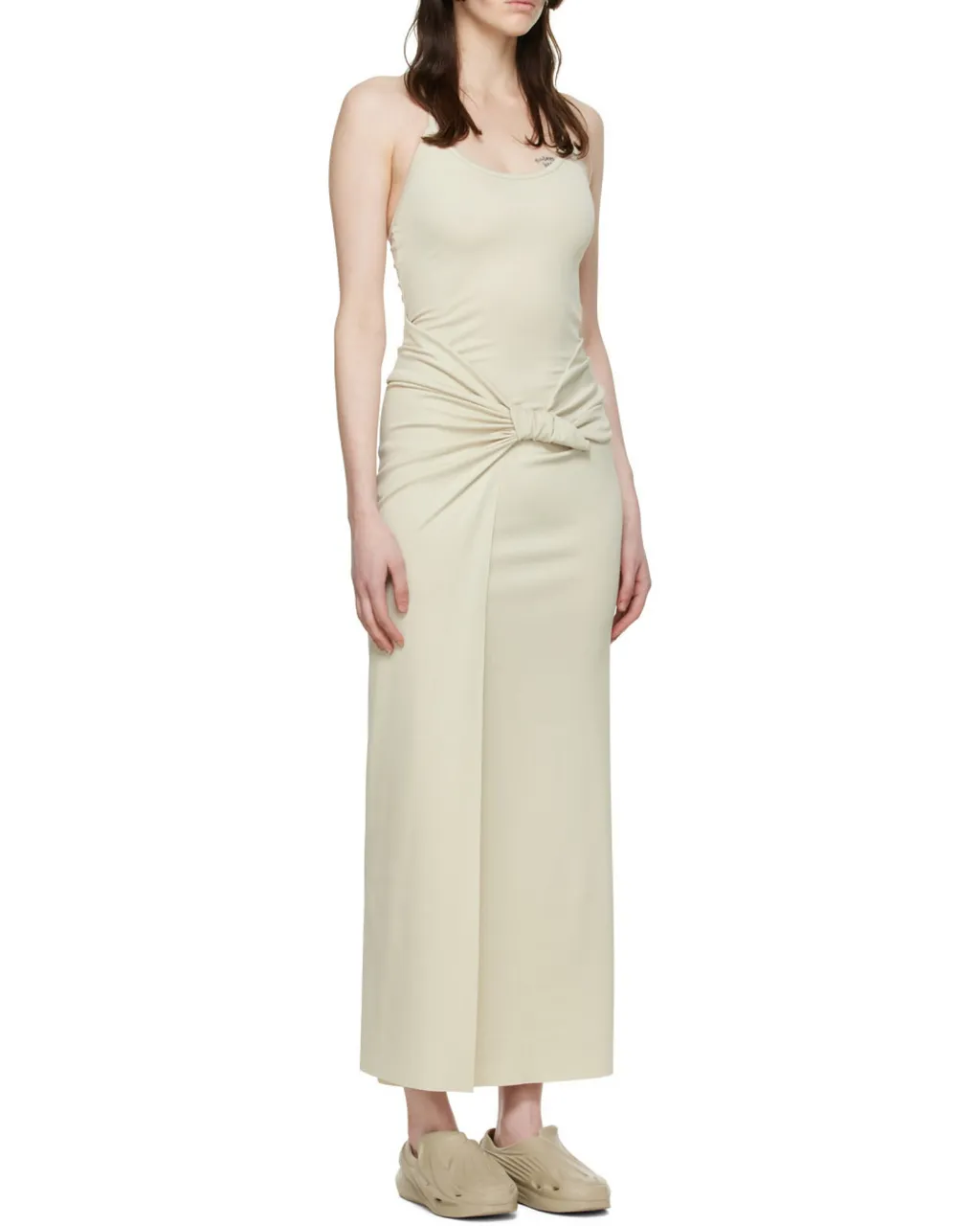 Knot-Detail Halterneck Dress