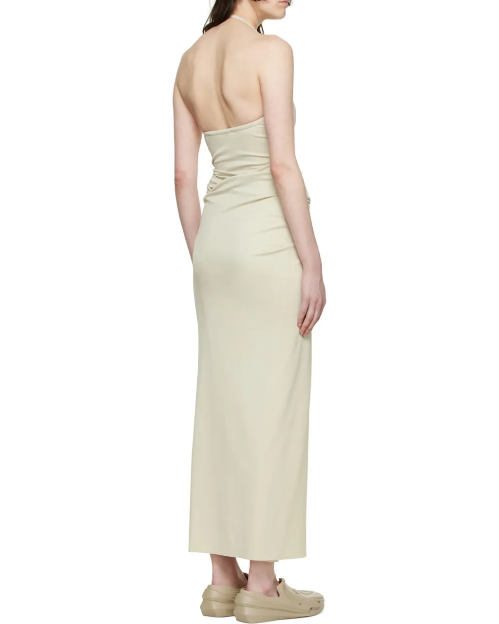 Knot-Detail Halterneck Dress