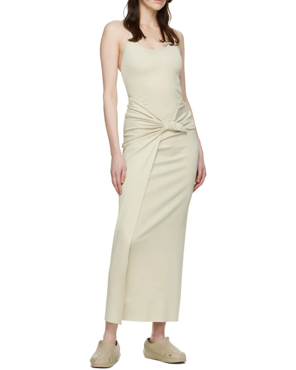 Knot-Detail Halterneck Dress