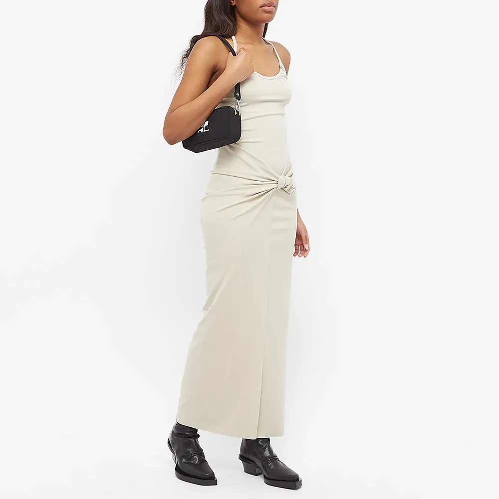 Knot-Detail Halterneck Dress