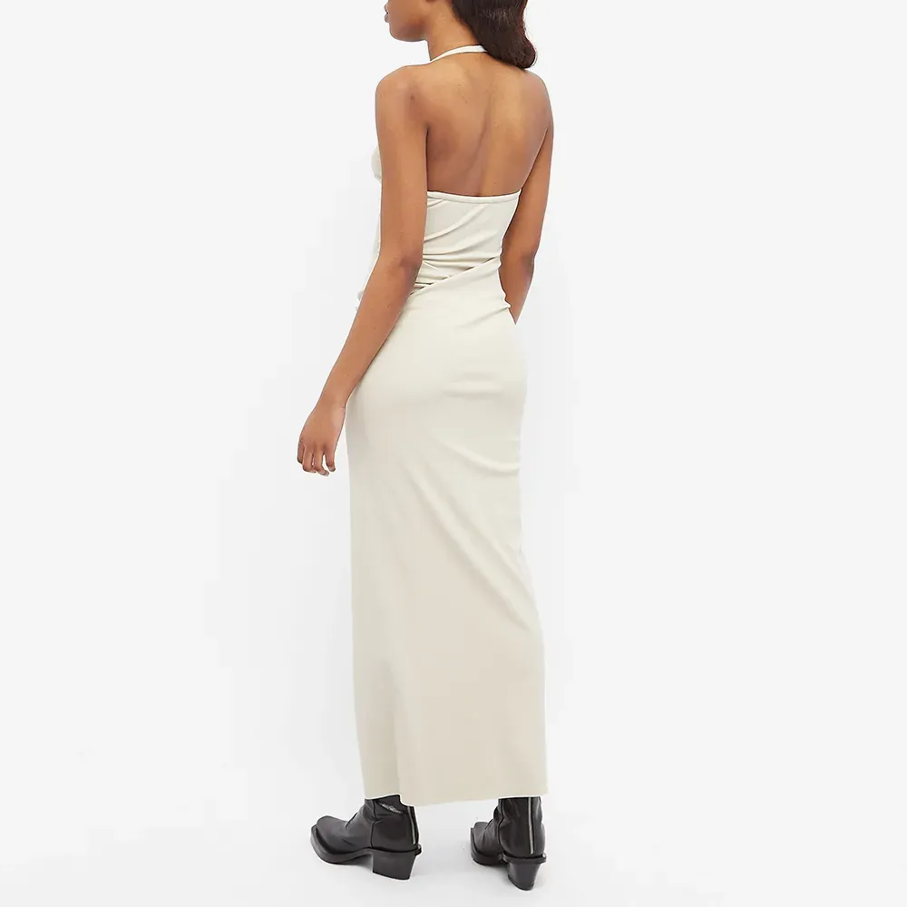 Knot-Detail Halterneck Dress