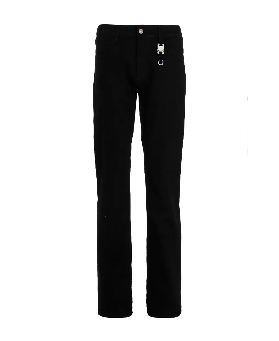 Belt Looped Straight-Leg Jeans