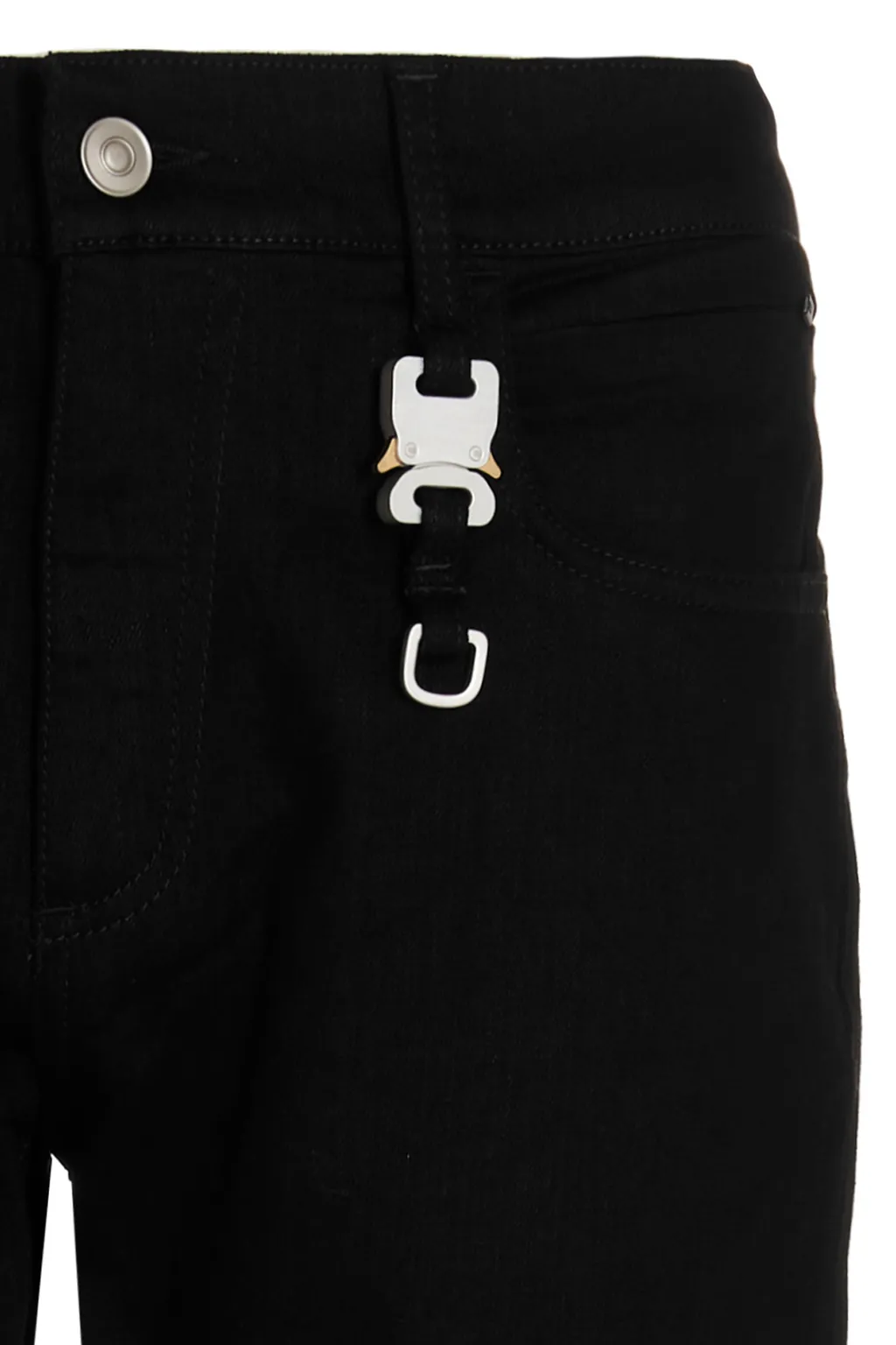 Belt Looped Straight-Leg Jeans