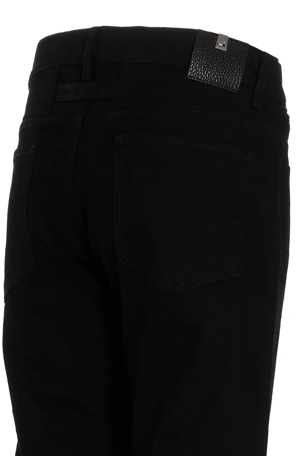 Belt Looped Straight-Leg Jeans