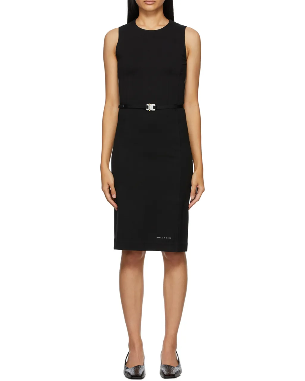Buckle Belted Mini Dress