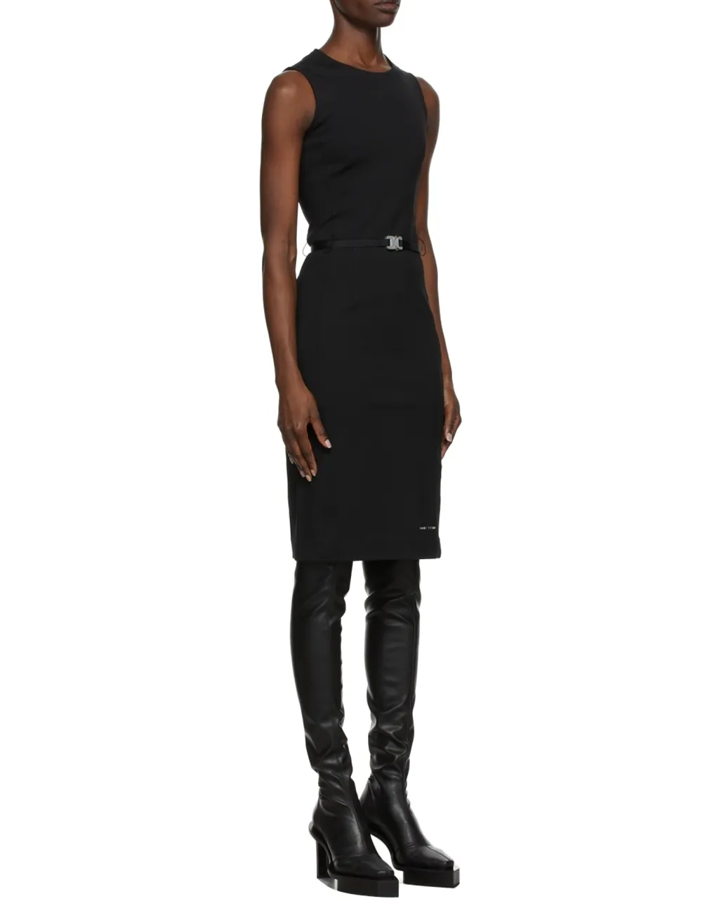 Buckle Belted Mini Dress